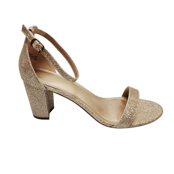 Dream Pairs Womens Glittery Block Heel Ankle Strap Sandals - Size 9 - Picture 8 of 13